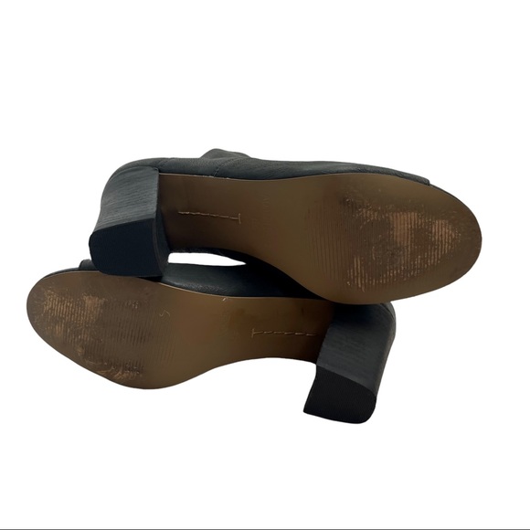 Me Too Women's Adam Tucker Black Leather McKenna Heel Sandal Bootie Size 6.5 - Picture 11 of 14